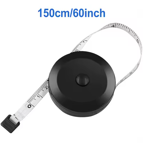 1.5m 60inch Black Double Sided Measuring Tape Auto Retractable Tools ABS Flexible Sewing Mini Measuring Tape - Image 13