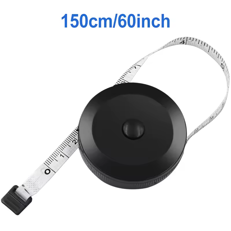 1.5m 60inch Black Double Sided Measuring Tape Auto Retractable Tools ABS Flexible Sewing Mini Measuring Tape - Image 13