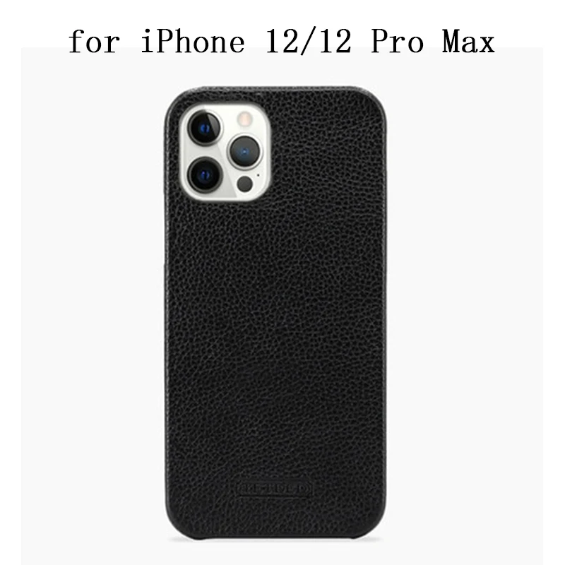 Genuine Leather Case Cover for iPhone 12 Slim Back Skin Shell for iPhone 14 Pro Max Funda Skin for iPhone 15 Pro Max Carcasa