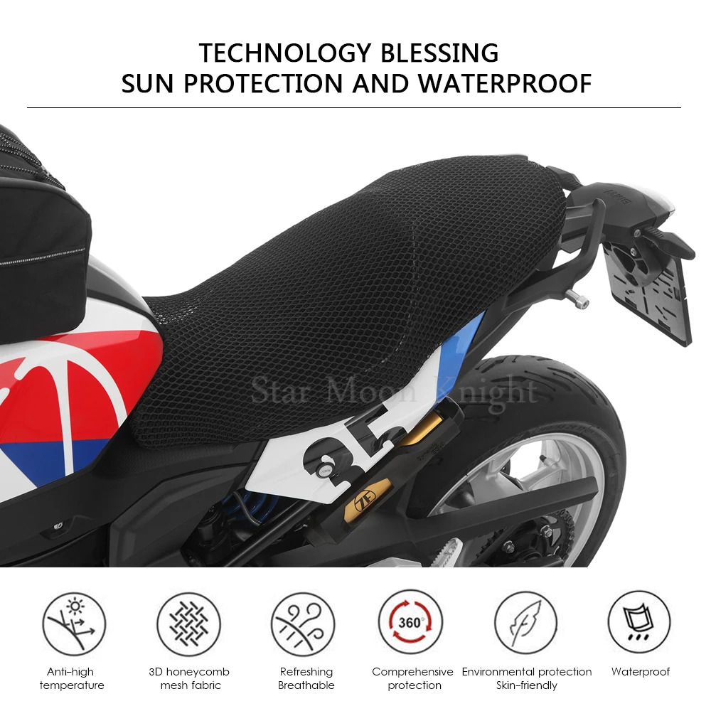 Motorcycle Protecting Cushion Seat Cover for BMW S1000XR S1000 XR S 1000 XR 2020 Nylon Fabric Saddle Seat Cover Accessories image 2