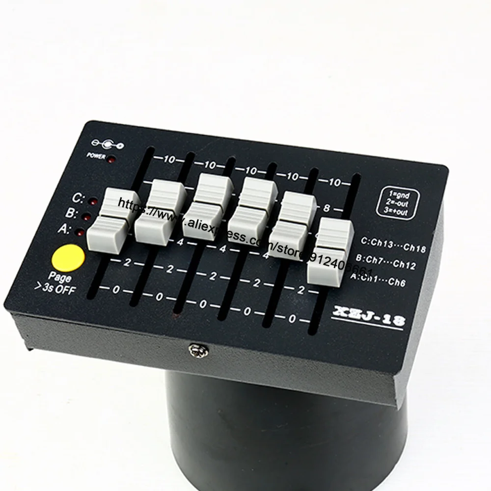 Nieuwe Batterij 18 Kanaals Dmx Controller Dj Apparatuur Dmx Console Podium Verlichting Voor Led Par Moving Head Spots Dj Controller