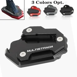 Kickstand For DUCATI Multistrada 950 1100 1200GT 1260 1200/Enduro/Enduro Peak 1200S Foot Side Stand Extension Pad Support Plate