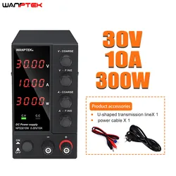 Wanptek ajustable DC laboratorio 30V 10A fuente de alimentación de laboratorio ajustable 60V 5A regulador de voltaje estabilizador fuente de alimentación conmutada