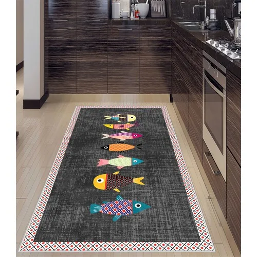 West Home Digital Printed Washable Non-Slip Base Kitchen Rug