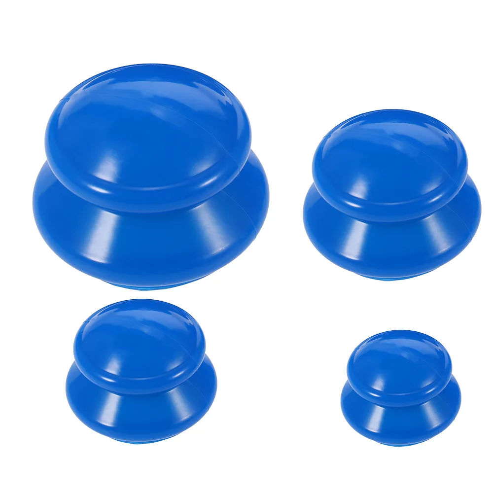 4Pcs Anti Cellulite Vacuum Silicone Cups SPA Facial Body Massage Jars Medical Chinese Cupping Therapy Suction Cupping Cup Set