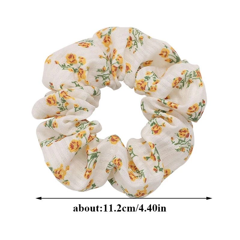 1 Buah Ikat Rambut Motif Bunga Kecil Korea Ikat Rambut Kain untuk Rambut Wanita Antik Rambut Dasi Rambut Cincin Hiasan Rambut Aksesori Rambut