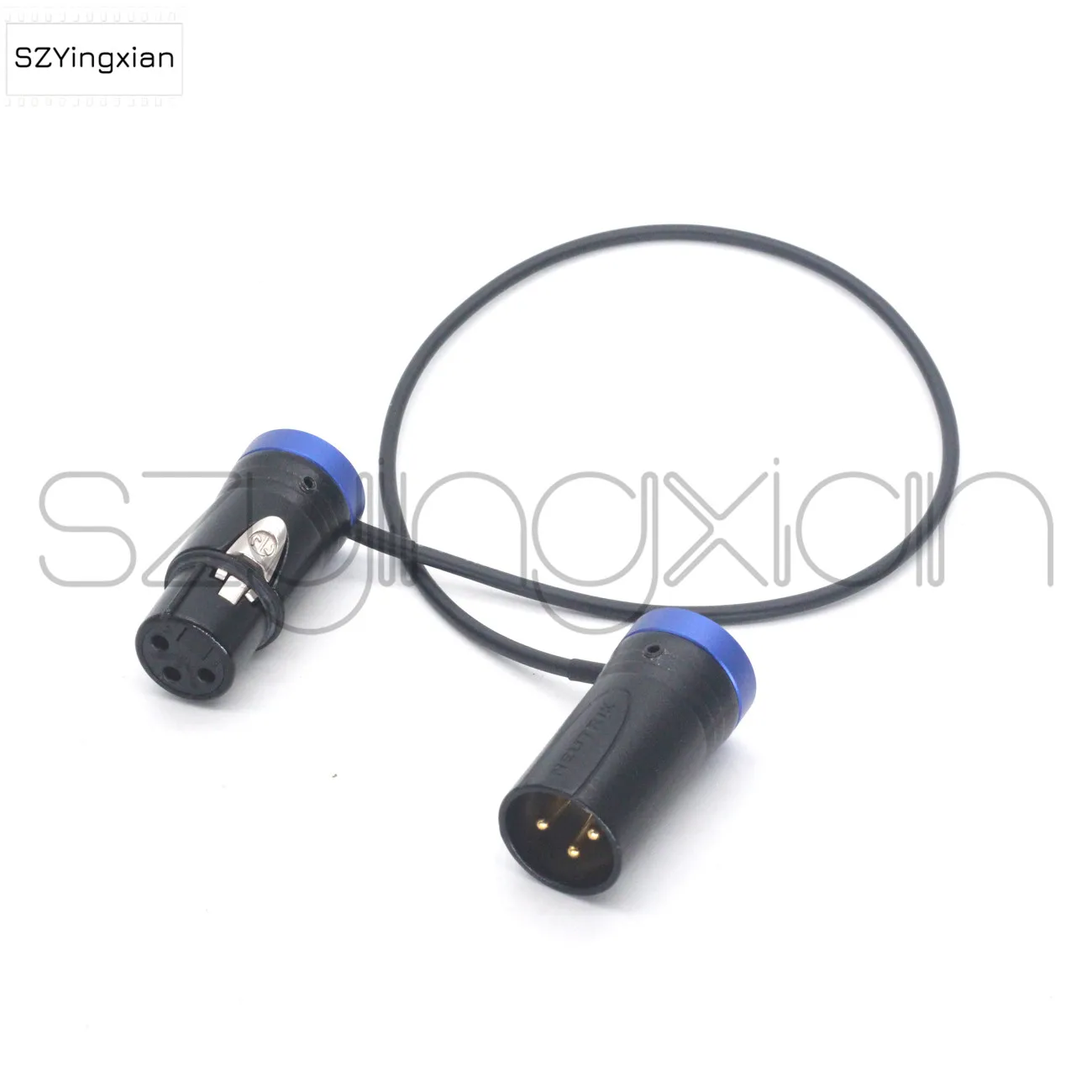 NEUTRIK short Canon 3-pin revolution short xlr head 3-pin female SOMMER SOD-14 audio cable black green red blue