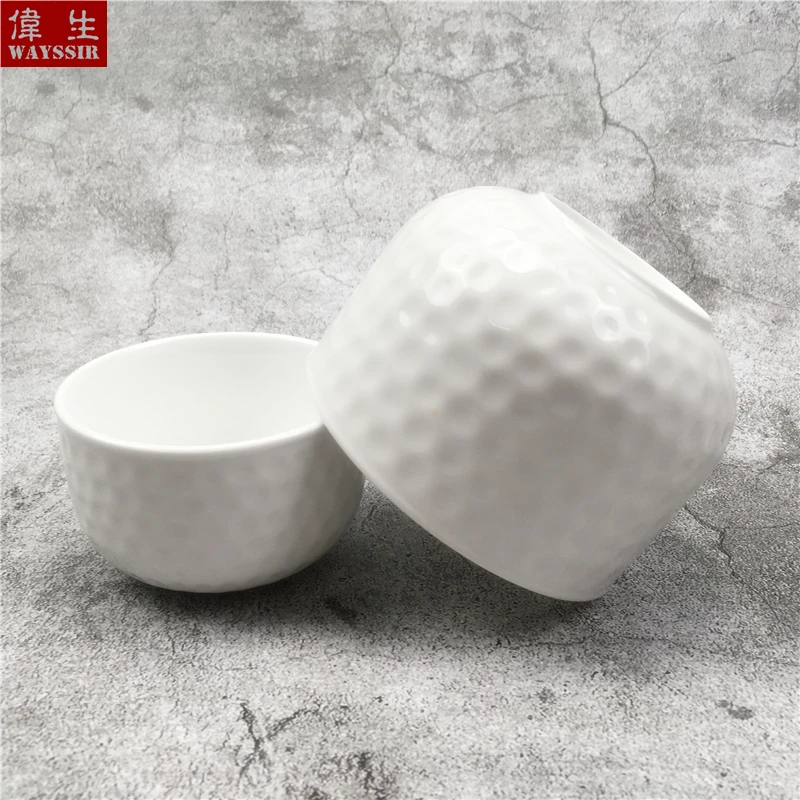 Super White Porcelain Round Salad Bowl, Hammer Eye Bowl Household Fruit Soup Rice Bowl, Dinner Tableware Ceramics Ball Dish 4Pcs