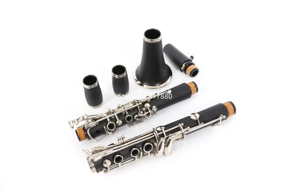 Advanced New A key clarinet Good material and sound 17 Keys Ebony Wood or Bakelite Musical Instruments With Case Mouthpiece