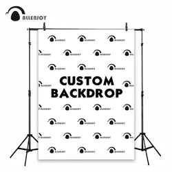 Allenjoy customize backdrop background size kids birthday party baby shower wedding photozone logo wall banner photography link