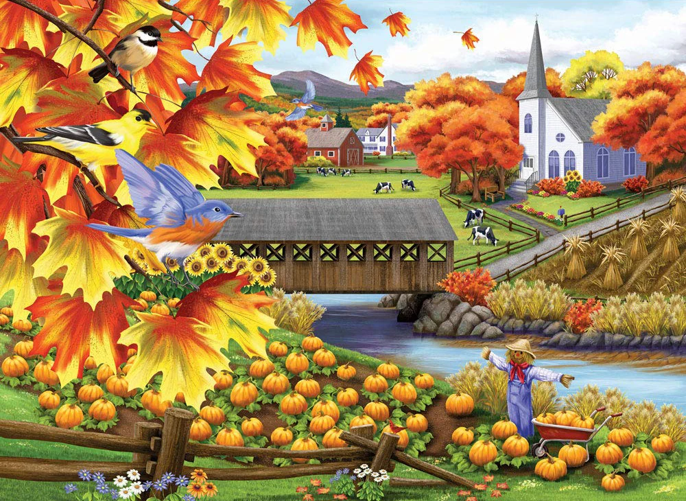 JMINE Div 5D Pumpkin Harvest Fall autumn Full Diamond Painting cross stitch kits art Scenic 3D paint by diamonds