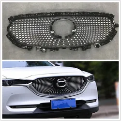 FRONT RACING GRILLE MESH BUMPER MASK COVER GRILLS FOR MAZDA CX-5 CX5 CX8 CX-8 2017 2018 2019 2020 2021 EXTERIOR ACCESSORIES