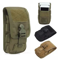 1000D Tactical Molle Phone Pouch Double-layer Cell Phone Pouch EDC Tools Bag Gadget Gear Bag Waist Pack with Belt