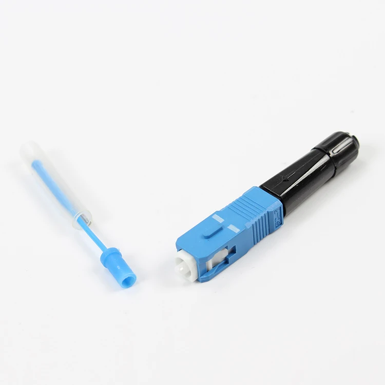 100PC SC UPC Hot Melt Optical Fiber Fast Connector FTTH Field Quick Assembly Fiber Optic connectors