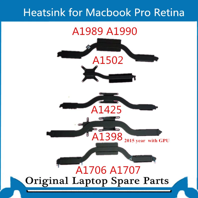 

Original CPU HeatSink for Macbook Pro Retina A1706 A1707 A1398 A1502 A1989 A1425 A1990 Heat Sink 2016-2018