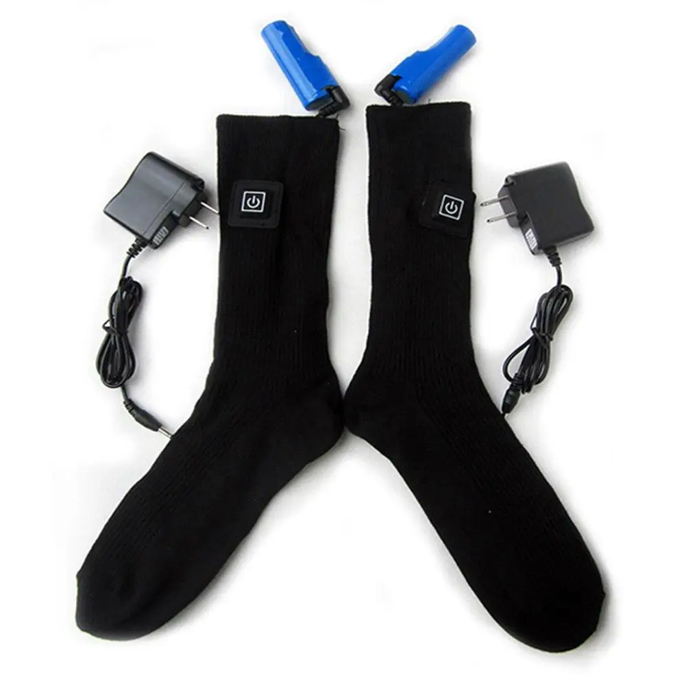 Rechargeable Adjustable Battery Electric Heating Socks Double Layer Warm Sock 3.7V 2200MAH Lithium Battery Upgrade Heating Socks