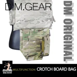 DMGear Lightweight Crotch Protection Double Sided Molle Double Sided Laser Cut For MOLLE Bag Men's Tactical Outdoor Wargame