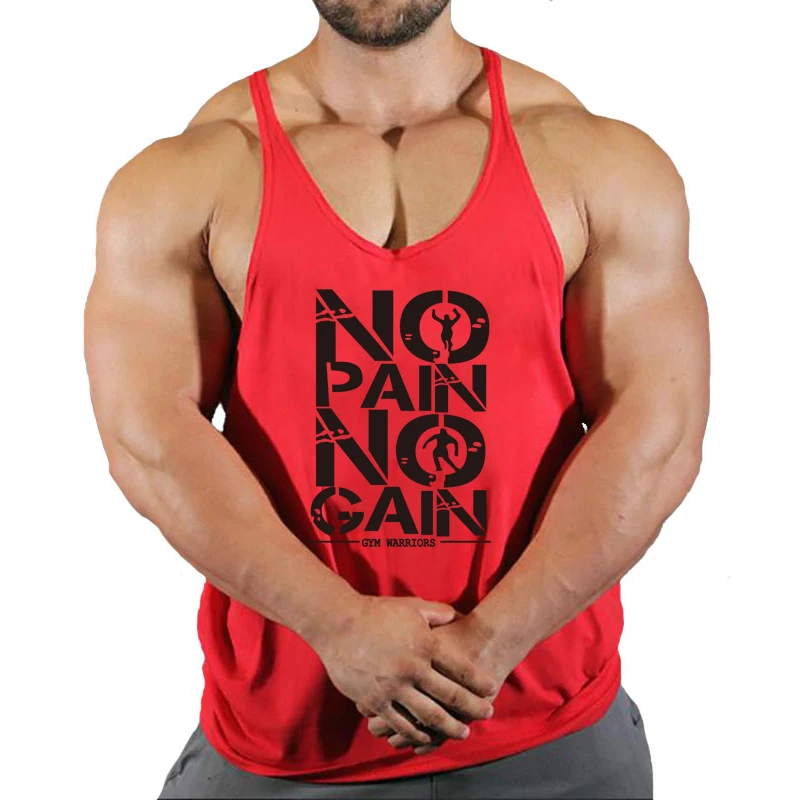 New Arrivals Bodybuilding stringer tank top man Cotton Gym sleeveless shirt men Fitness Vest Singlet sportswear workout tanktop