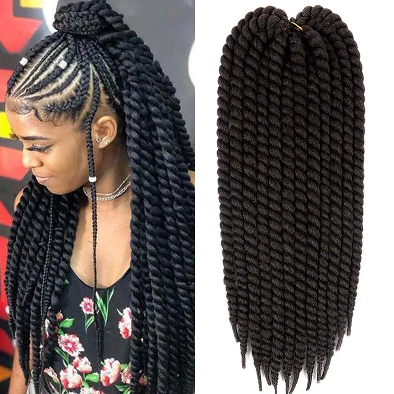 Dlme torção senegalese crochê trançado extensão do cabelo (1 #4 #) 6 pacotes/lote 12 polegada torção trança extensões de cabelo crochê