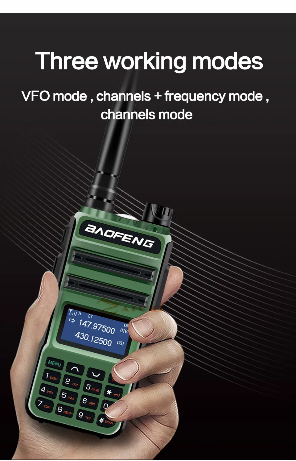 BaoFeng 장거리 워키토키 송신기, UV-10R 프로 양방향 라디오, VHF UHF, 136-174Mhz, 400-520Mhz, 듀얼 밴드, UV10R 프로, 10W