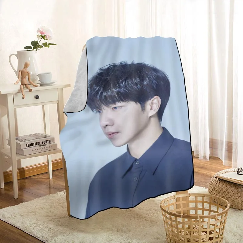 HEARMNY KPOP Lee Seung Gi Blanket Super Soft Warm Microfiber Fabric Blanket For Couch Throw Travel Adult Blanket 0824