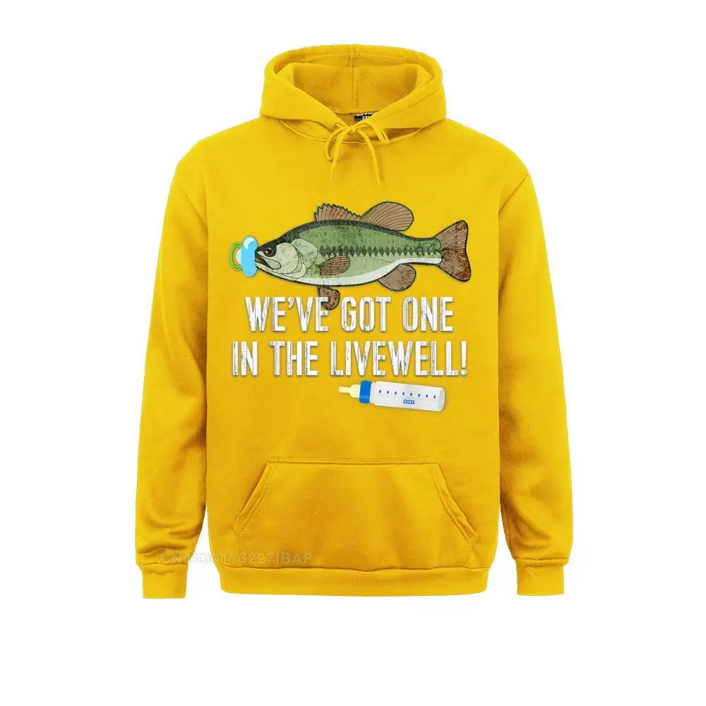 WE'vE GOT ONE IN THE LIVEWELL! Parents Pregnancy TShirt Sweatshirts Retro Long Sleeve Family Women Hoodies Beach Clothes