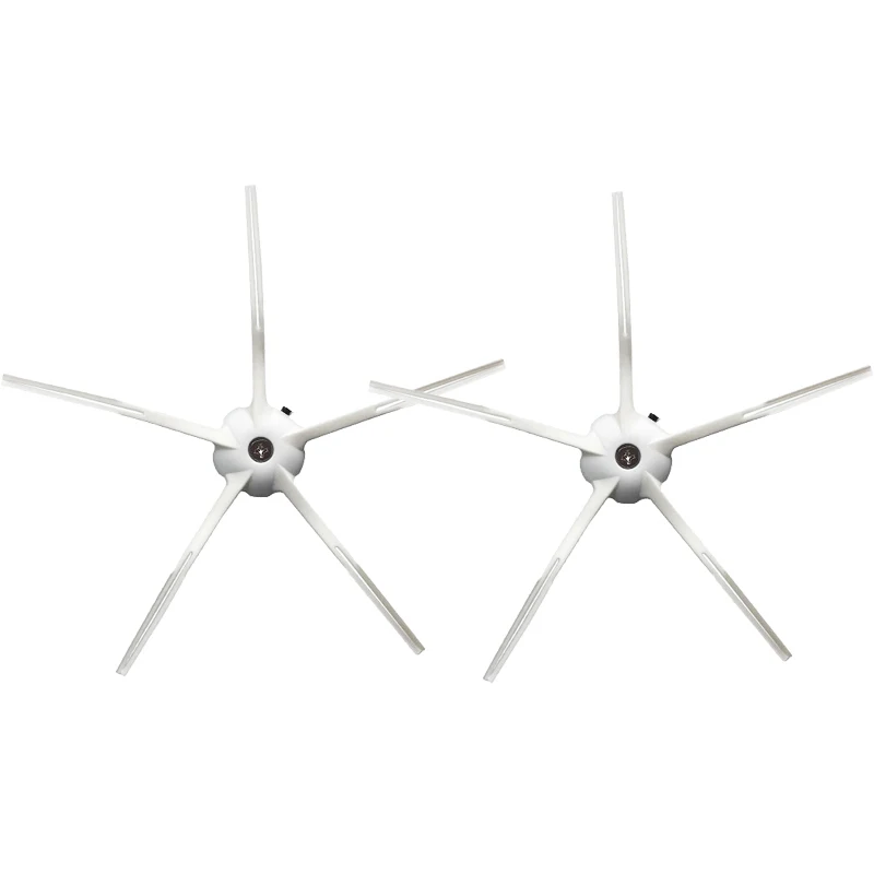Запасные части для робота-пылесоса Xiaomi Mijia 1 / 1S / Roborock S4 S5 S6 S7 T7 Mi, 5 рук, боковая щетка, белый нейлон, моющиеся