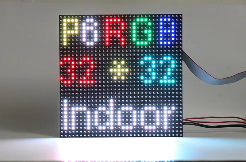 SMD3528 P6 RGB Layar Display Panel Matriks Led Dalam Ruangan 192X192Mm 32X32 Piksel