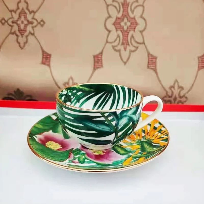 Ceramics Afternoon Tea Coffee Cup Suit Originality China Gold Hold Coffee Cup Gift Cup And Saucer travel coffee cup coffee set