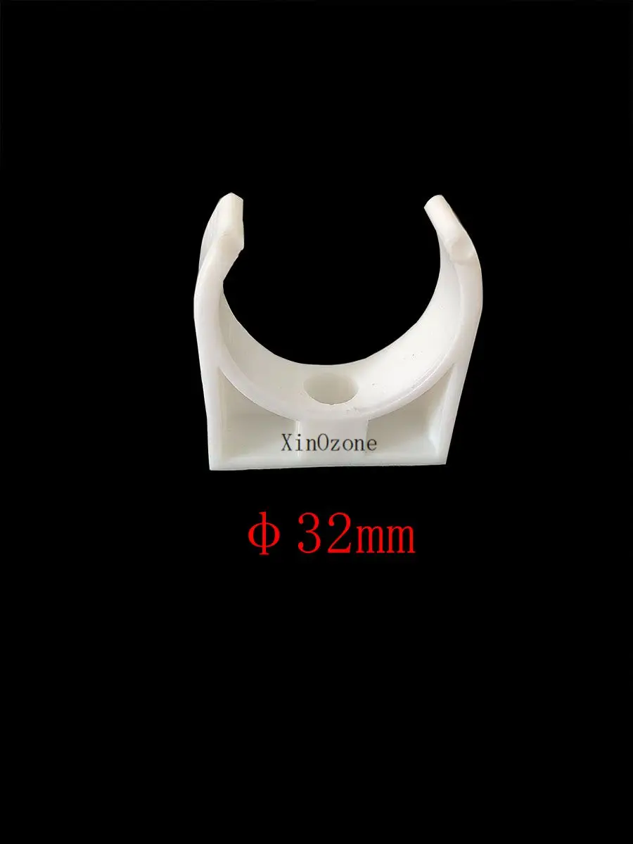 U 플라스틱 클램프 U형 클립 튜브 거치대, 나사 포함, 흰색 고정 호스 파이프, U 거치대 PPR 10 개