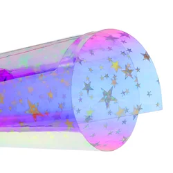 Rozmiar: 1PC 15x10.5cm 30x20cm folia biżuteria z żywicy produkcja gwiazda tęcza naklejki laserowe DIY silikonowe epoksydowe folie