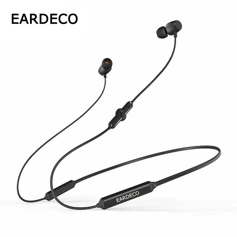 EARDECO 48 시간 내구성 블루투스 헤드폰 중저음 스포츠 무선 이어폰 마이크 음악이있는 전화 헤드셋 용 헤드폰