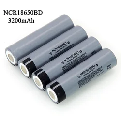 New NCR18650BD 3200mAh 18650 3.7V lithium Rechargeable battery 10A discharge for Flashlight