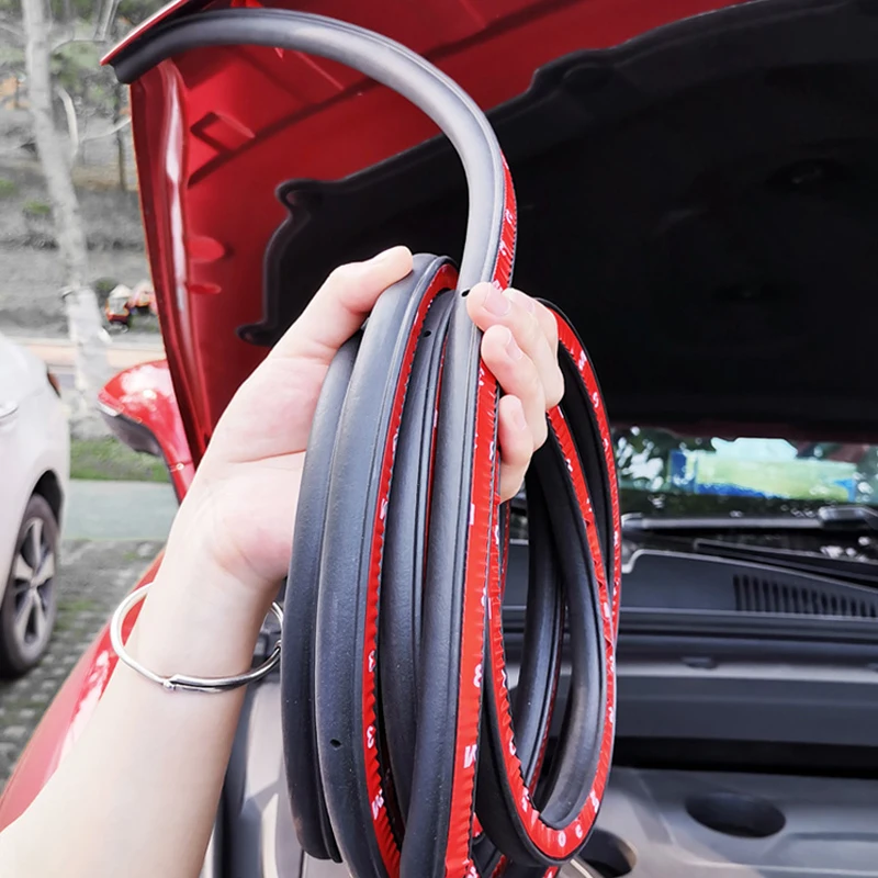 

2M Car Styling Door Sealing Strip EPDM Rubber Noise Insulation Weatherstrip Soundproof B P Z D Shape Strong Adhensive Sticker