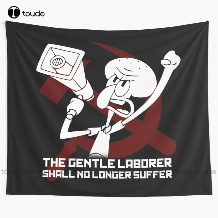 The Gentle Laborer Shall No Longer Suffer! Tapestry Large Tapestry Wall Art Blanket Tapestry Bedroom Bedspread Decoration