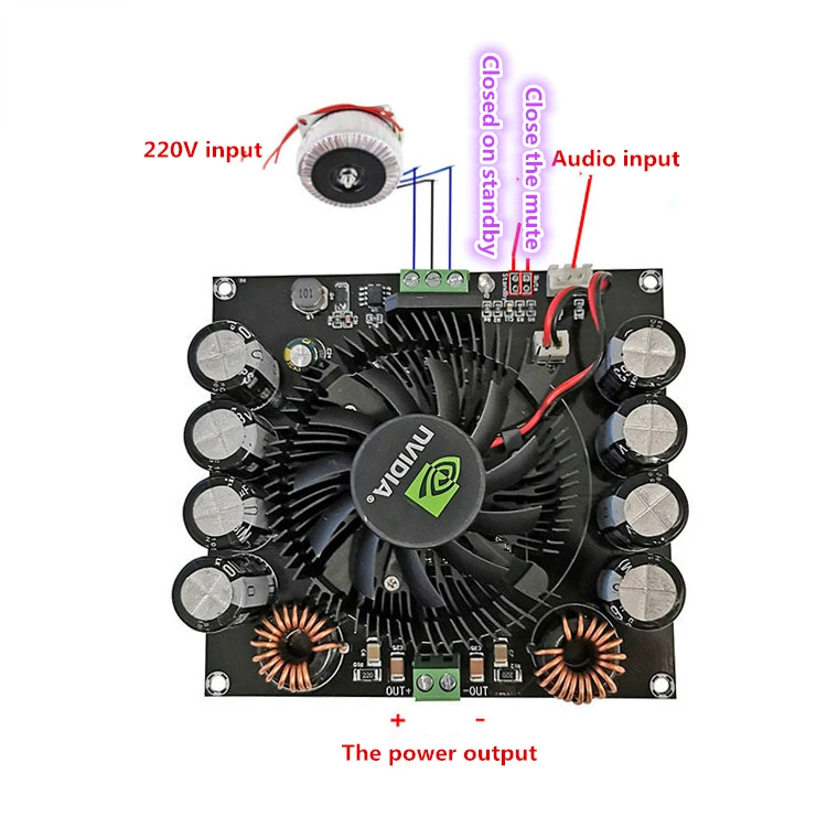 TDA8954TH Placa Amplificadora De Áudio Digital De Grande Potência, Subwoofer 420W, Amplificador De Som Para Alto-falante Estéreo, Dual 24V