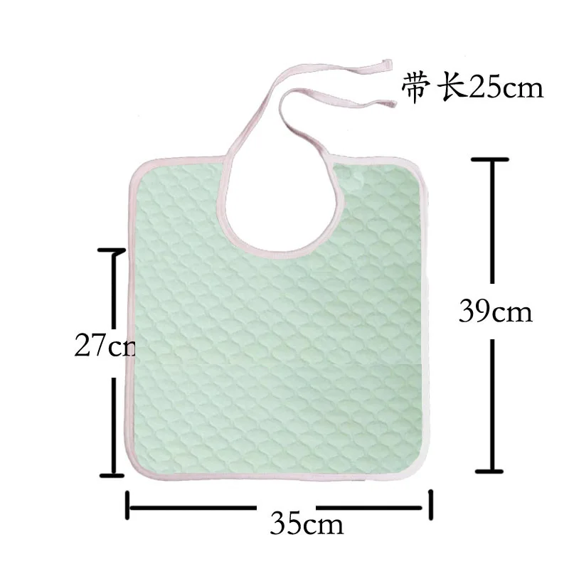 Cotton Meal Eating Bib Clothing Protector Bib Saliva Towel for Kids Children Adults Patients Elderly Disability People