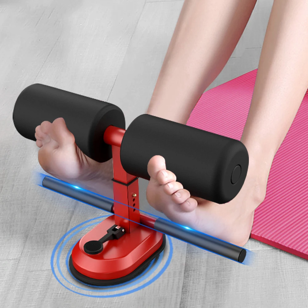 Sit Up Assistant Ankle Support Abdominal Core Workout Fitness Sit Up Bar Portable Situp Suction Home Gym Strength ABS Trainer