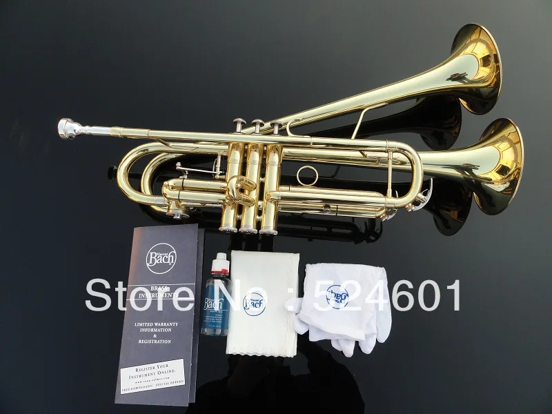 

Hot Sell High Quality Brass Tube Bb Small Trumpet Adjustable Double Horn Gold Plated Surface Professional Music Instruments