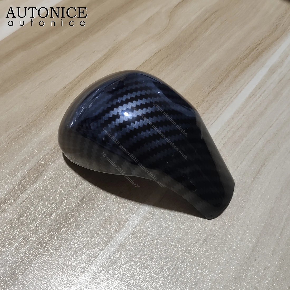 Fit for Toyota Hilux Revo Rocco Fortuner 2015 2016 2017 2018 2019 2020 2021 Carbon Fiber Color Gear Shift Knob Cover Trim