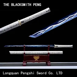 1095 High carbon steel Baked blue Tang Dynasty swords 90 degree bending does not deform/Chinese hand forged decoration katanas