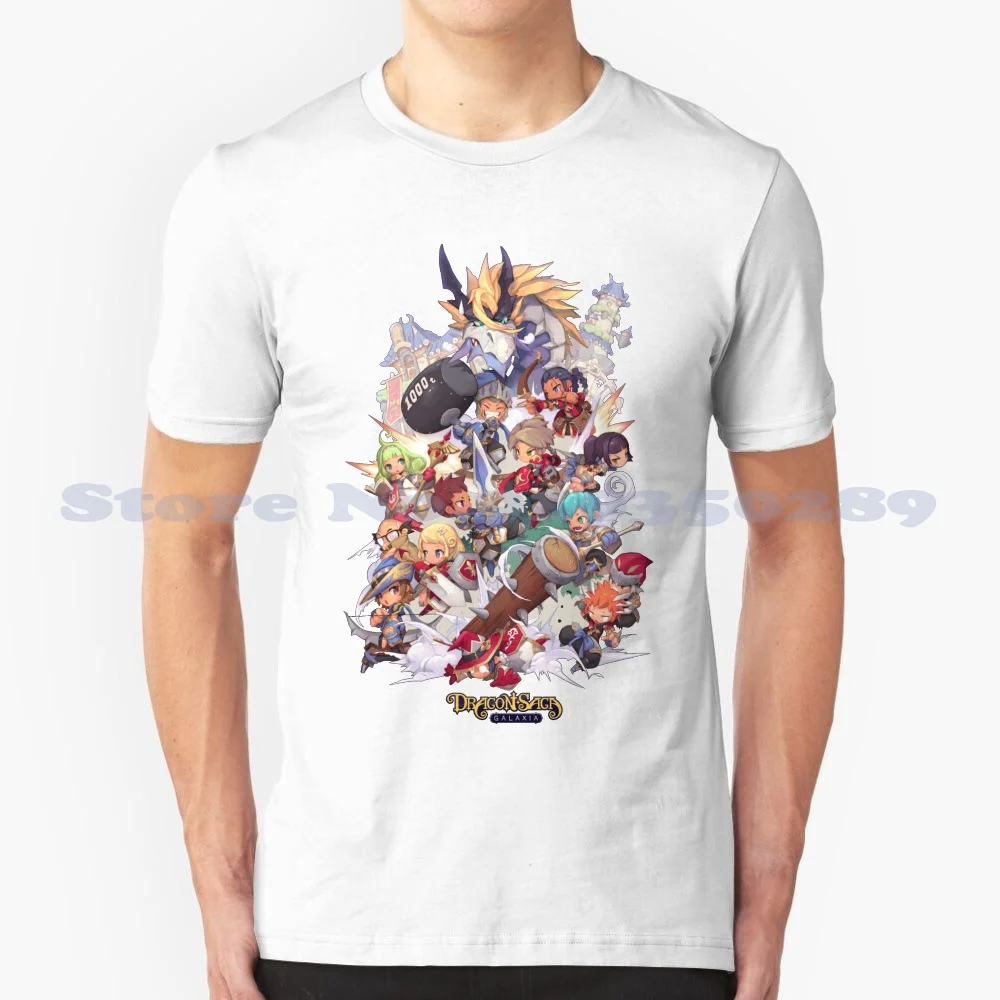 [ Ds ] Dragon Saga Emporia War 100% Cotton T-Shirt Dragon Saga Ds Video Game Mmorpg