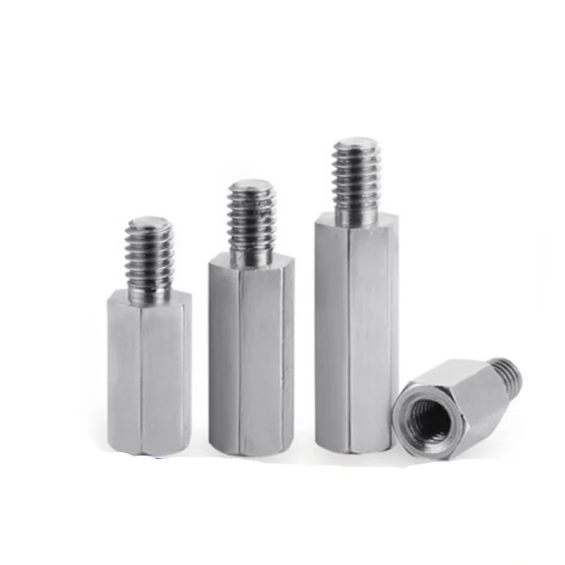 1-10pcs M2 M2.5 M3 M4 M5 M6 M8 male to Female Stainless Steel Hex Standoff Pillar Stud Computer PCB Motherboard Spacer