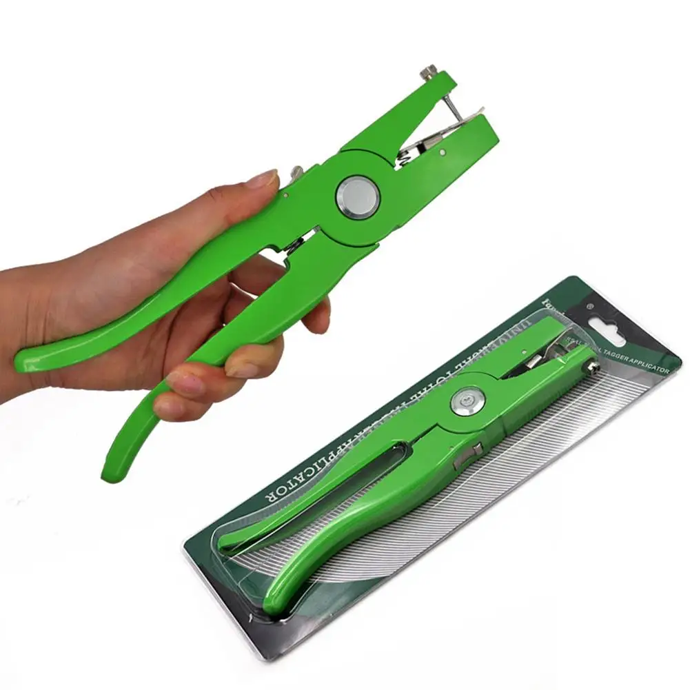 Aluminum Alloy Ear Tag Plier Applicator Puncher Tagger Veterinary Ear Hole Pliers For Livestock Sheep Hog Cattle Cow Ear Tag