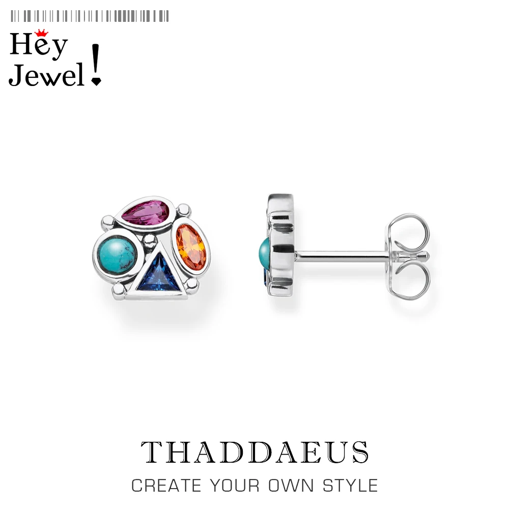 Play of Colours in Paradisiacal Nature Studs Earrings,Bohemia  Jewerly For Women,2020 Happiness Freedom Gift