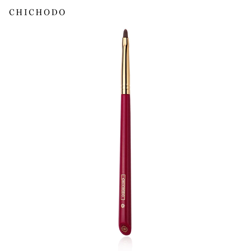 CHICHODO Makeup Brush-Luxurious Red Rose Series-High Quality Synthetic Hair Eyesliner Brush-Cosmetic Pen-Beauty Tools-Make up