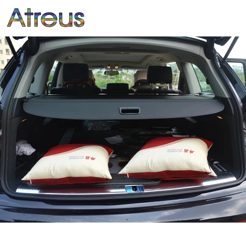 Car Trunk Parcel Shelf Cover for Audi Q7 2010 2011 2012 2013 2014 2015 Accessories Retractable Rear Racks Spacer Curtain