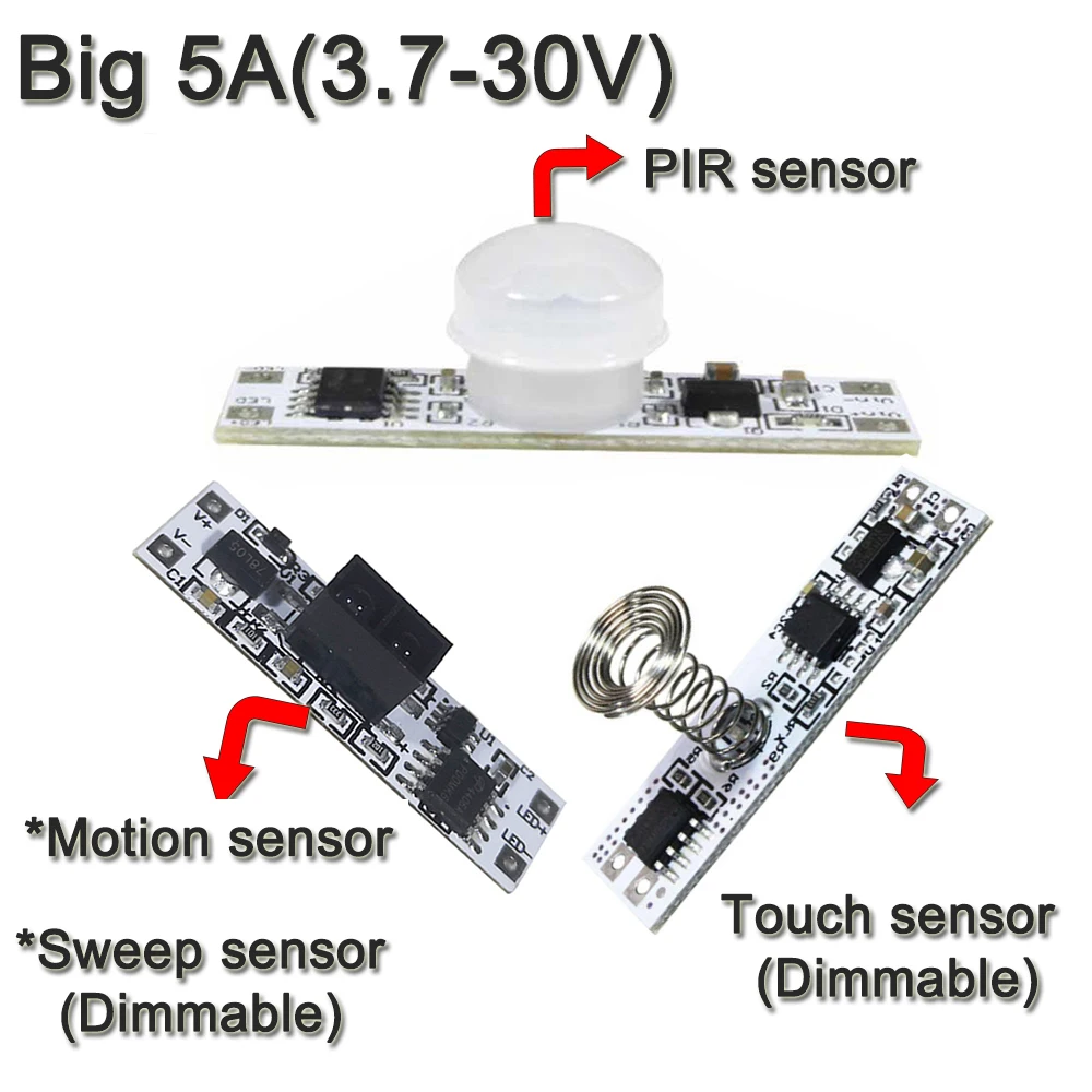 Schalter Sensor für LED-Strip-Lichter – Praktische Lösung für moderne Schränke und Möbel