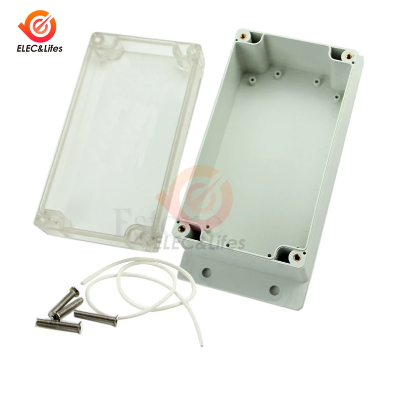 Imagem -05 - Waterproof Clear Plastic Electronic Project Box Enclosure Cover Case para Projetos Eletrônicos Faça Você Mesmo 158x90x65 mm