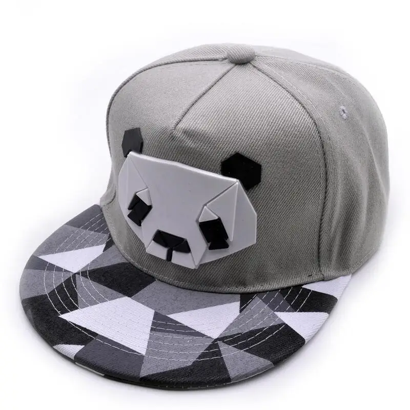 Men Women Rubber Stereo Cartoon Animal Panda SunShade Baseball Cap Summer Sports Sunscreen Hip Hop Adjustable Cotton Hats U11